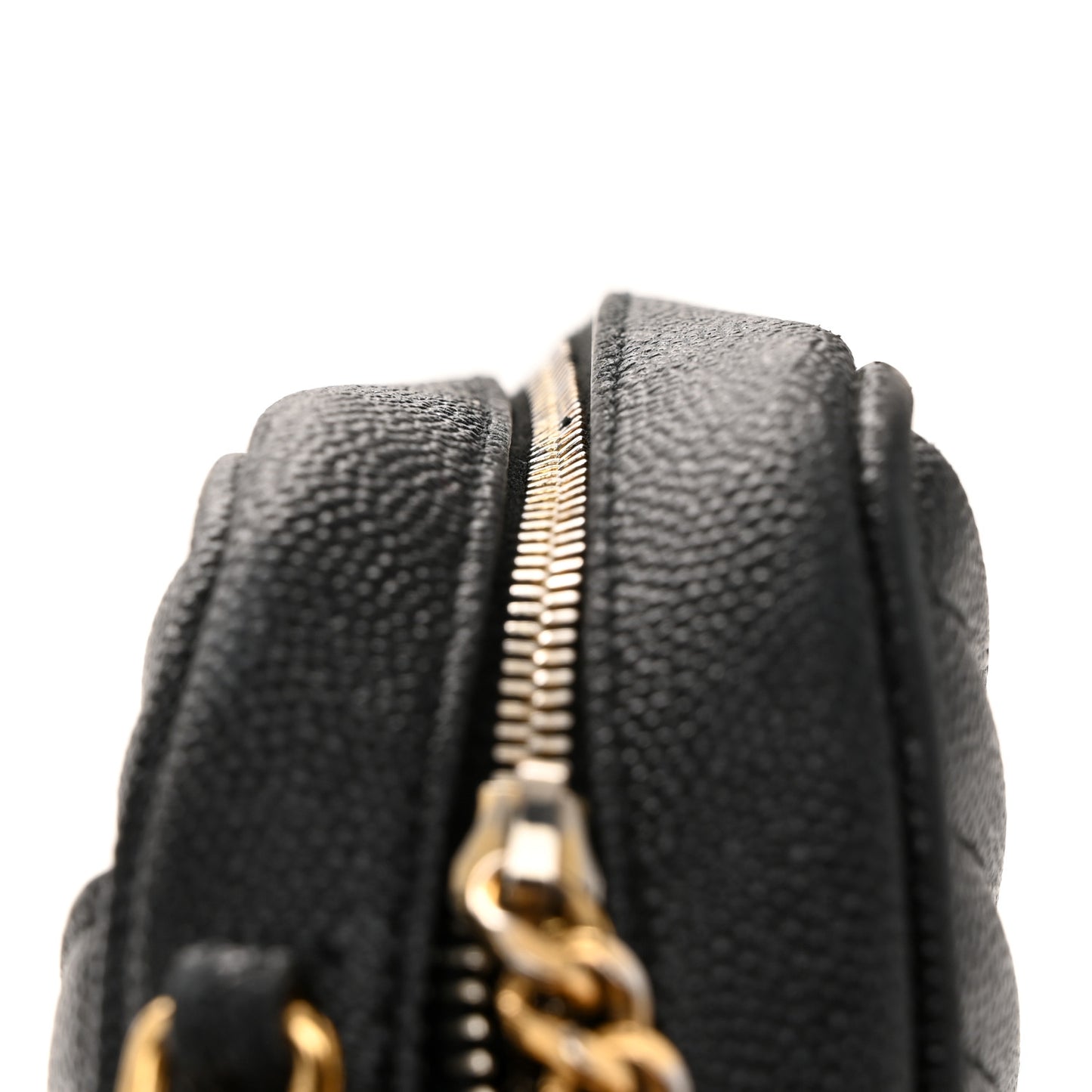 Grain De Poudre Matelasse Monogram Mini Lou Camera Bag Black