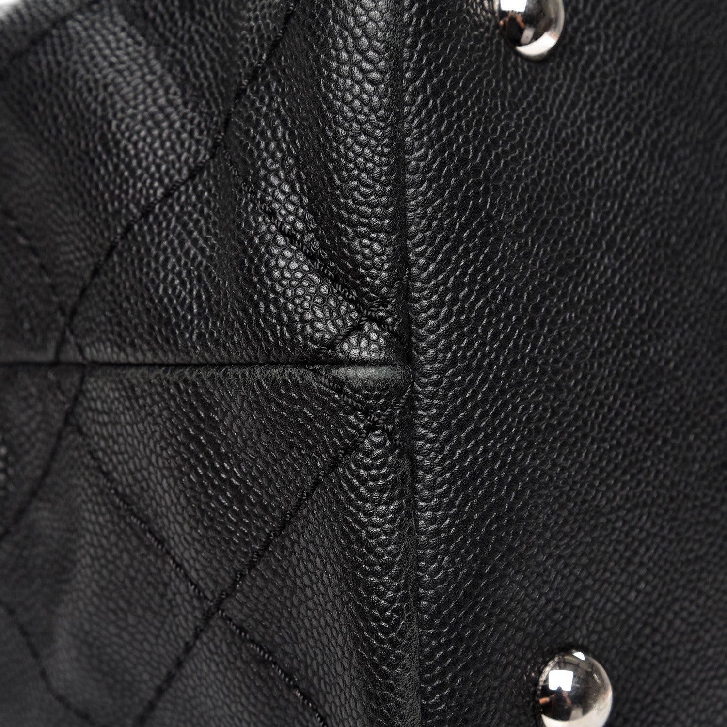 Chanel Grained Calfskin Quilted Large Daily Shopping Tote Black 11 of 14