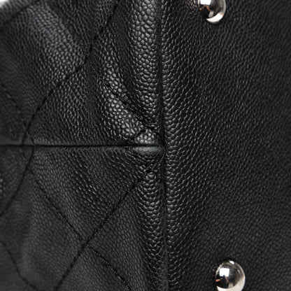 Chanel Grained Calfskin Quilted Large Daily Shopping Tote Black 11 of 14