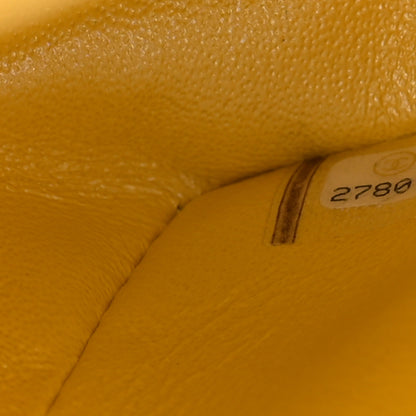 Chanel Iridescent Caviar Quilted Jumbo Double Flap Jaune Yellow 7 of 10