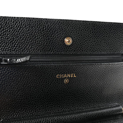Chanel Caviar Quilted Wallet on Chain WOC Black 6 of 12