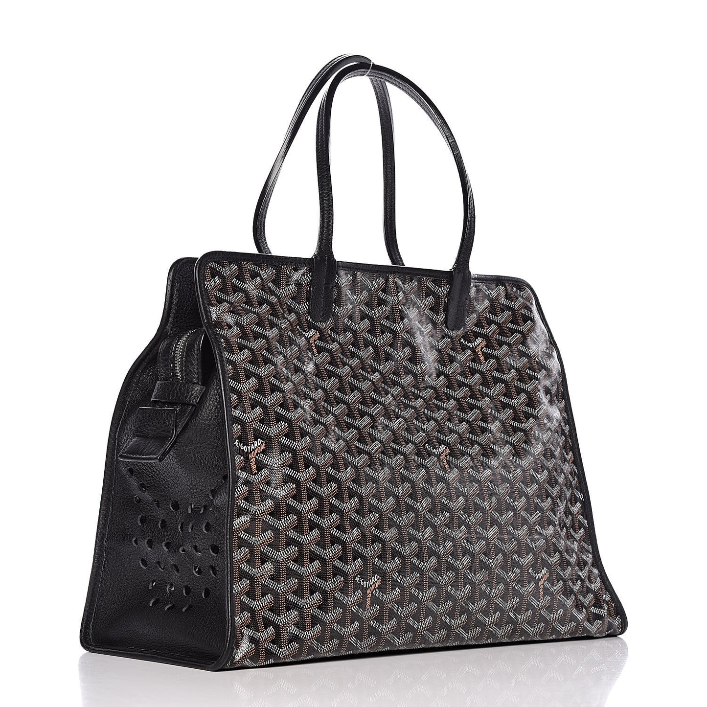 Goyardine Sac Hardy Pet Carrier PM Black