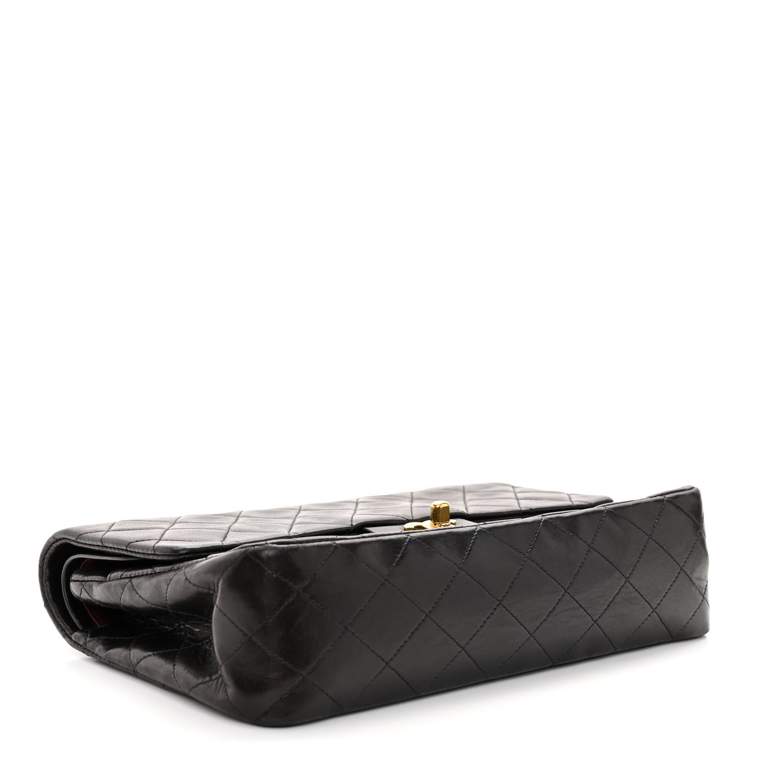 Chanel Lambskin Quilted Medium Double Flap Black 4 of 11