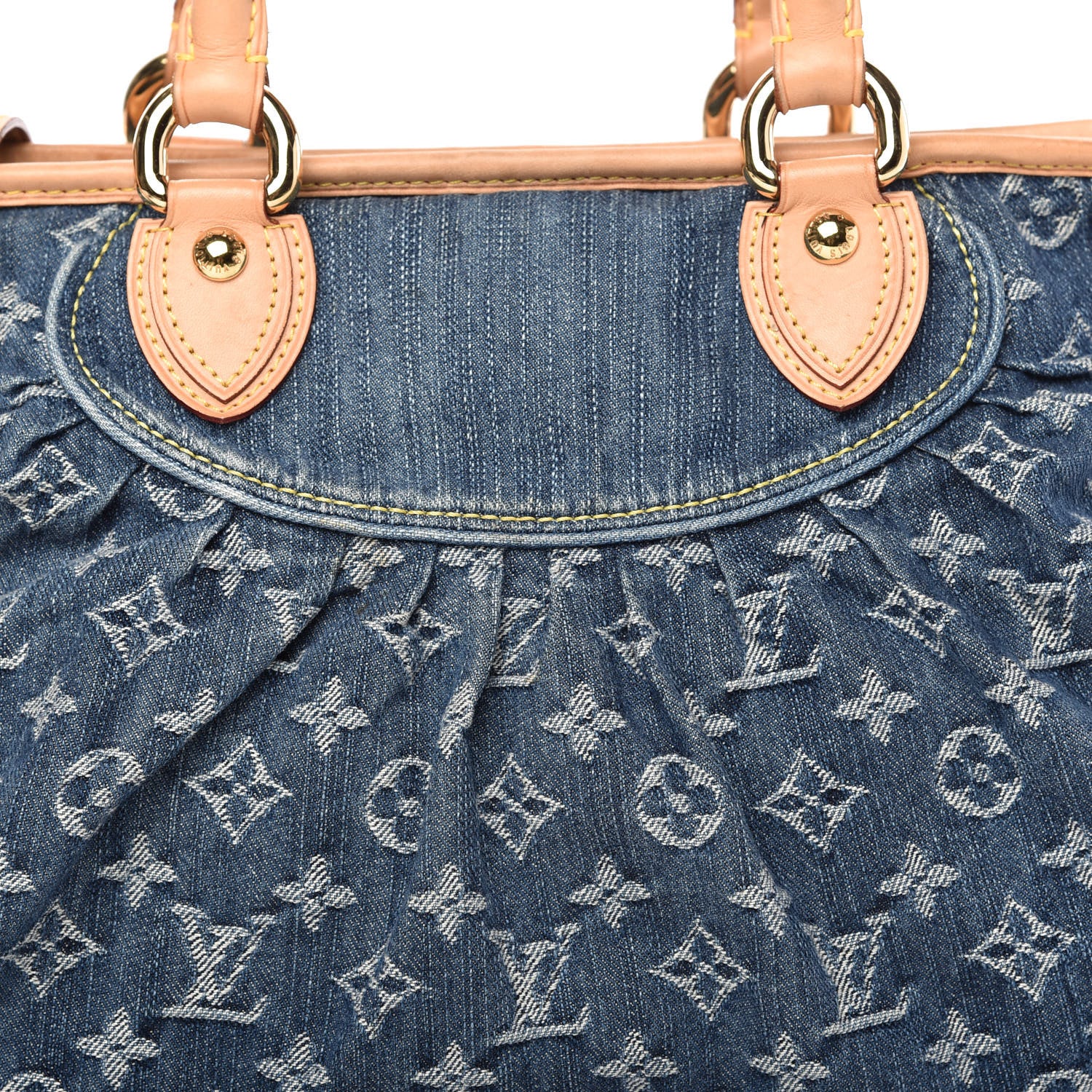 Louis Vuitton Denim Neo Cabby MM Blue 10 of 10