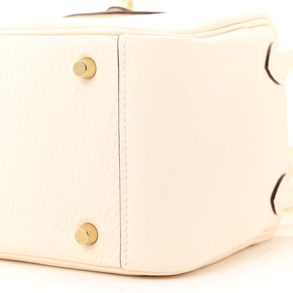 Hermes Taurillon Clemence Mini Lindy 20 Nata 10 of 11