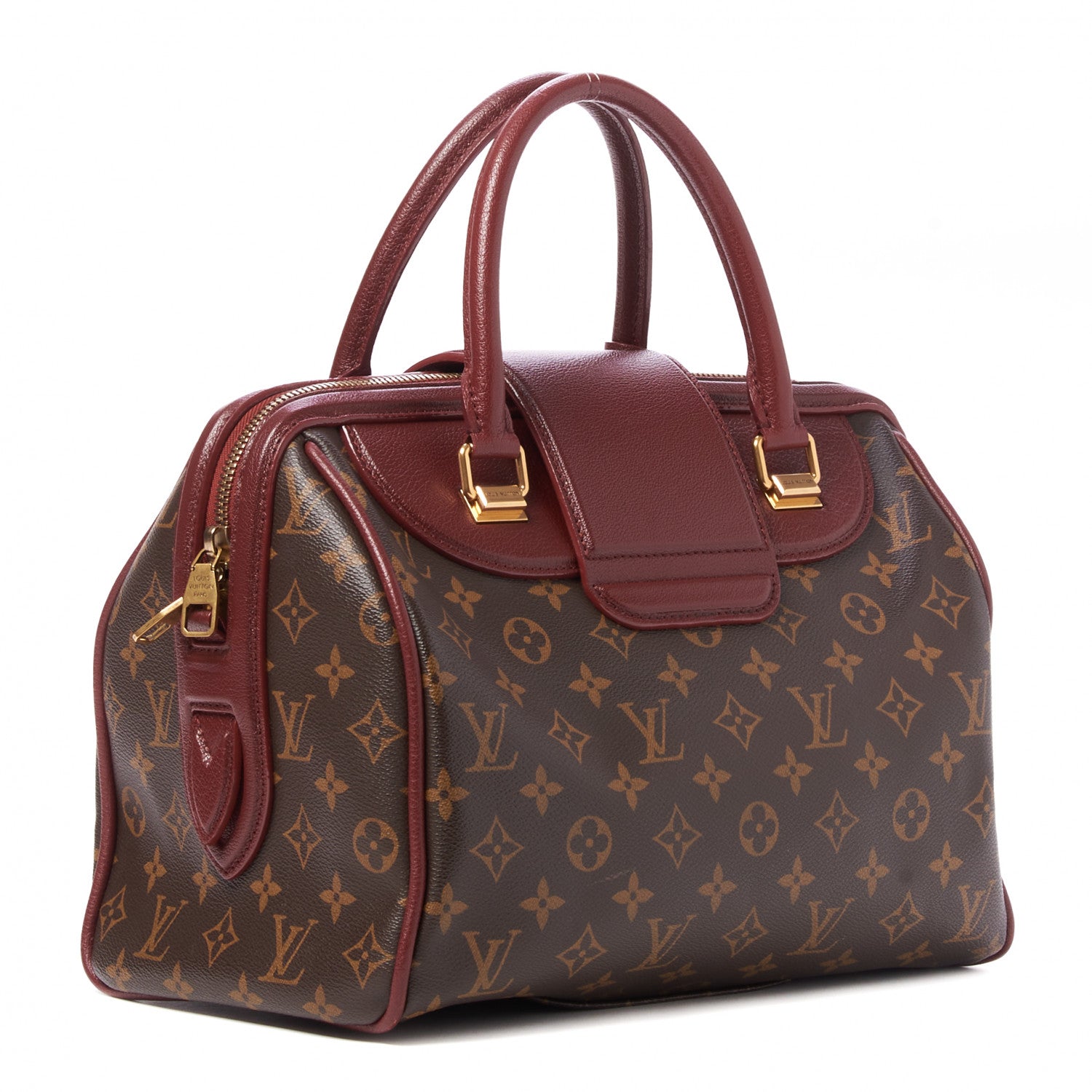 Louis Vuitton Monogram Golden Arrow Speedy Burgundy 3 of 9