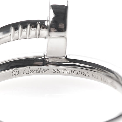 Cartier 18K White Gold Juste Un Clou Ring 55 7.25 4 of 6
