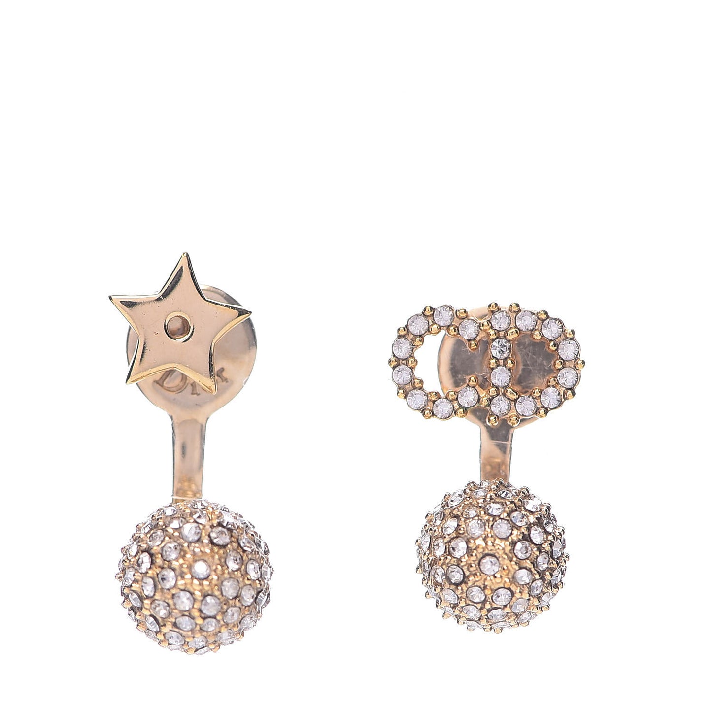 Crystal La Petite Tribale Earrings Gold