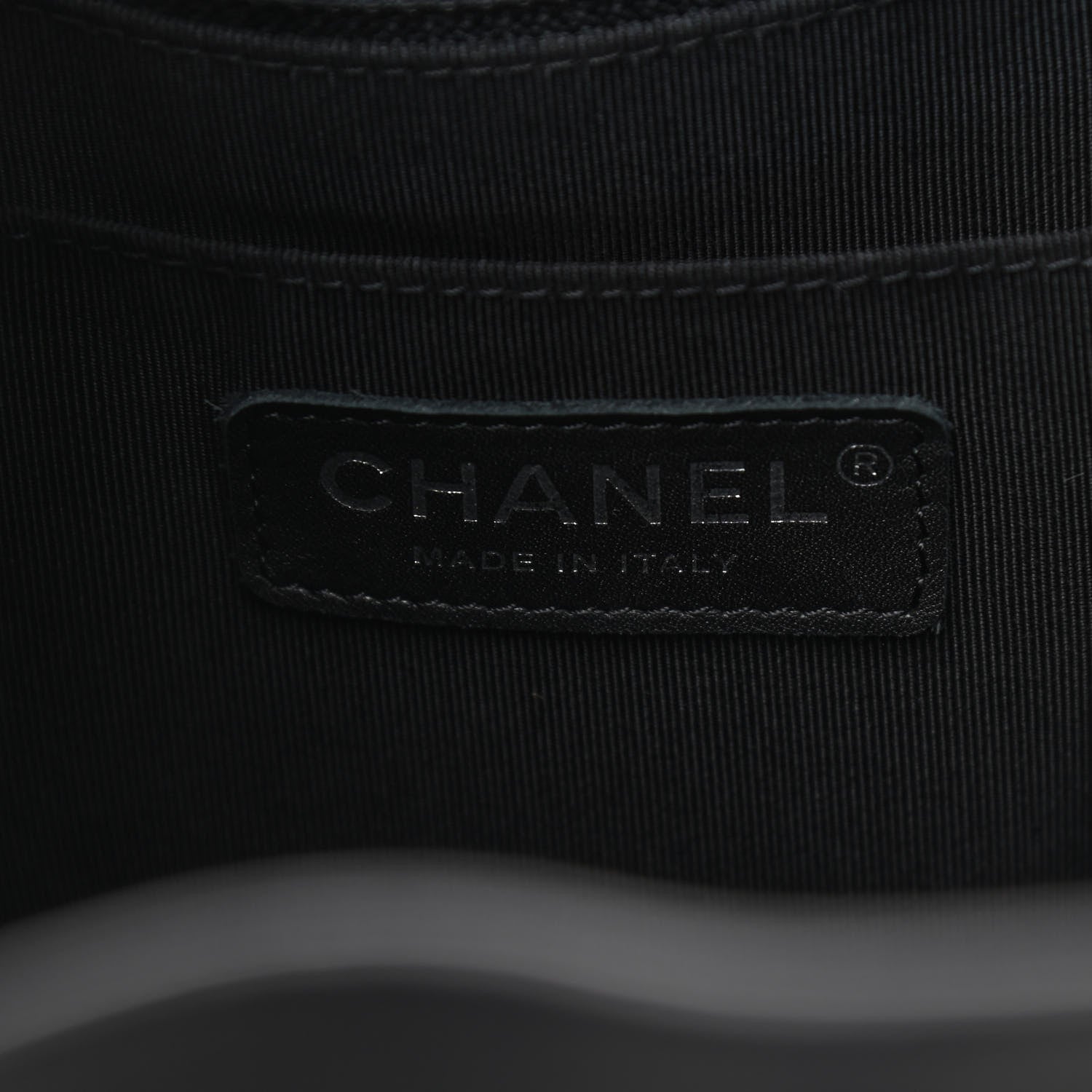 Chanel Lambskin Chevron Small Urban Spirit Drawstring Bag Black 7 of 9