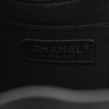 Chanel Lambskin Chevron Small Urban Spirit Drawstring Bag Black 7 of 9