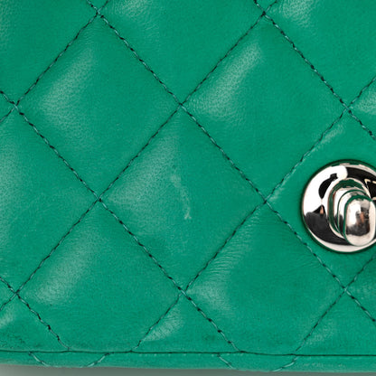 Chanel Lambskin Quilted Extra Mini Rectangular Flap Green 11 of 11