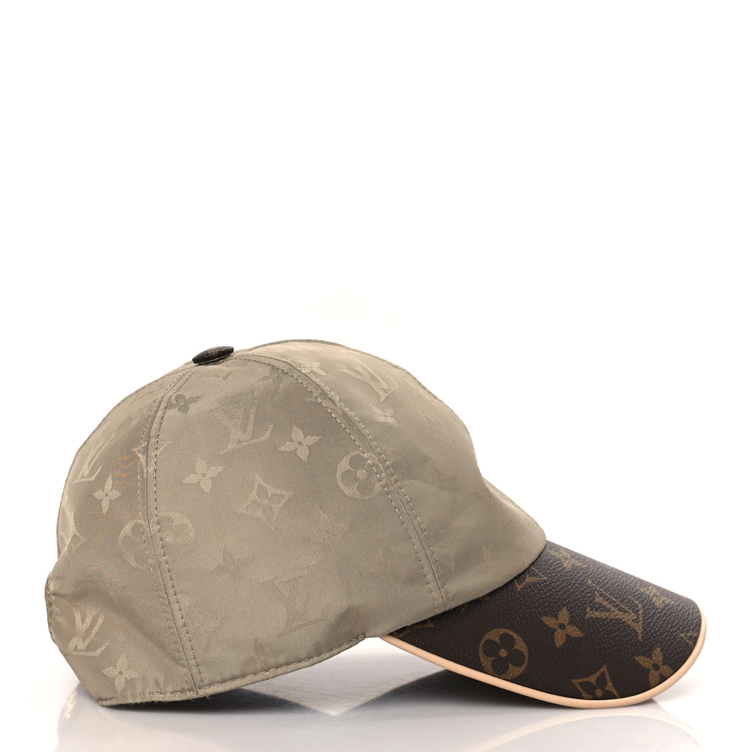 Louis Vuitton Monogram Polyester Silk LV Get Ready Cap M Beige 5 of 7