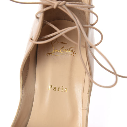 Christian Louboutin Kid Mega Vamp 100 Lace Up Pumps 39 Nude 5 of 7