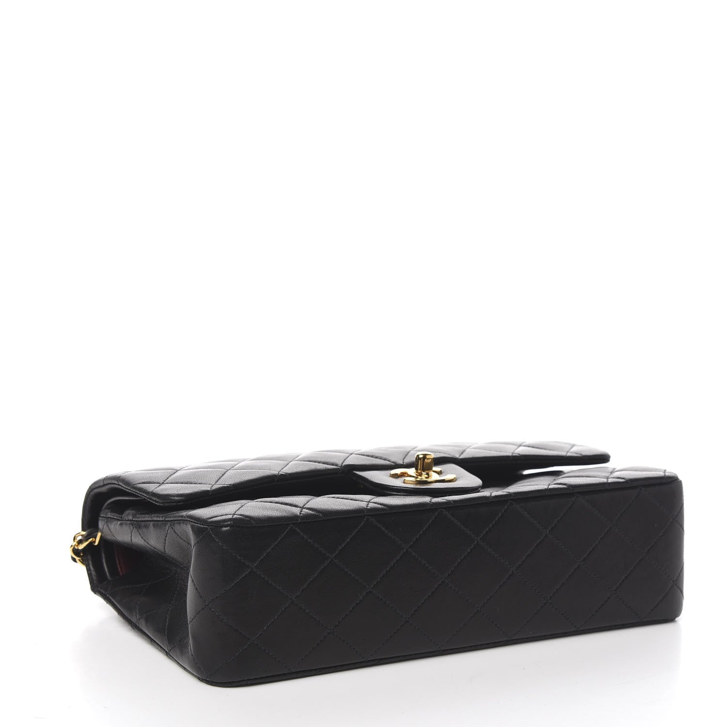 Chanel Lambskin Quilted Medium Double Flap Black 3 of 10