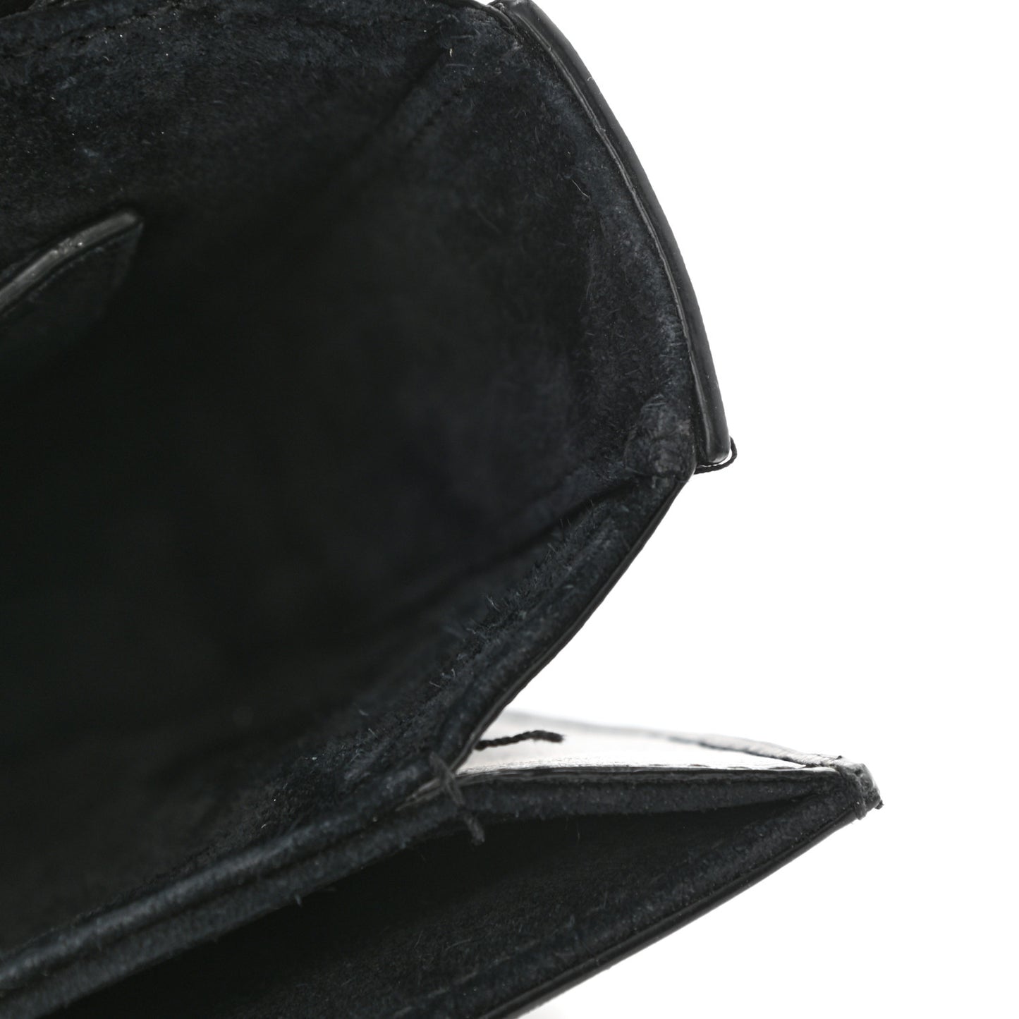 Smooth Calfskin Suede Medium Bellechasse Black