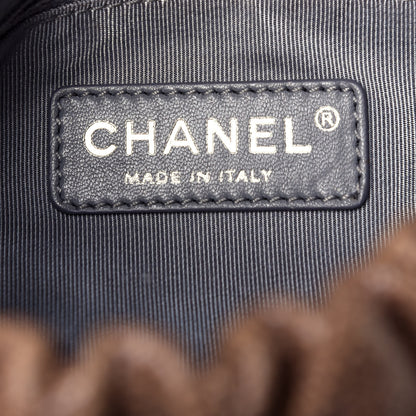 Chanel Caviar Quilted Medium Elastic Flap Brown 6 of 9