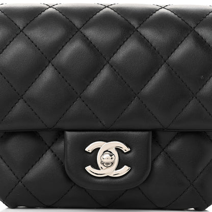 Chanel Calfskin Quilted CC Uniform Flap Belt Bag Black 9 of 12