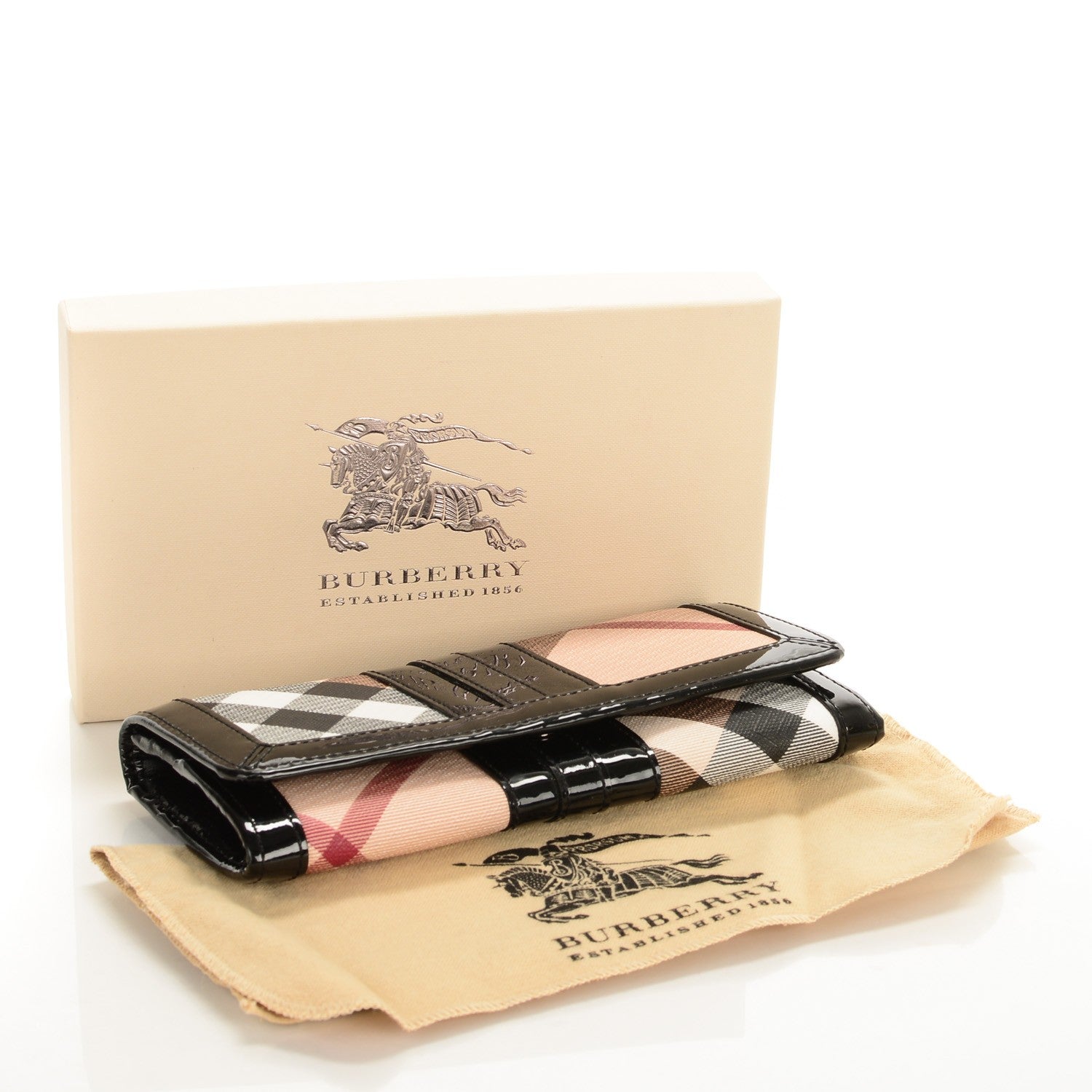 Burberry Supernova Check Penrose Continental Wallet Black 4 of 7