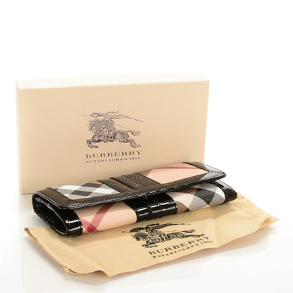 Burberry Supernova Check Penrose Continental Wallet Black 4 of 7