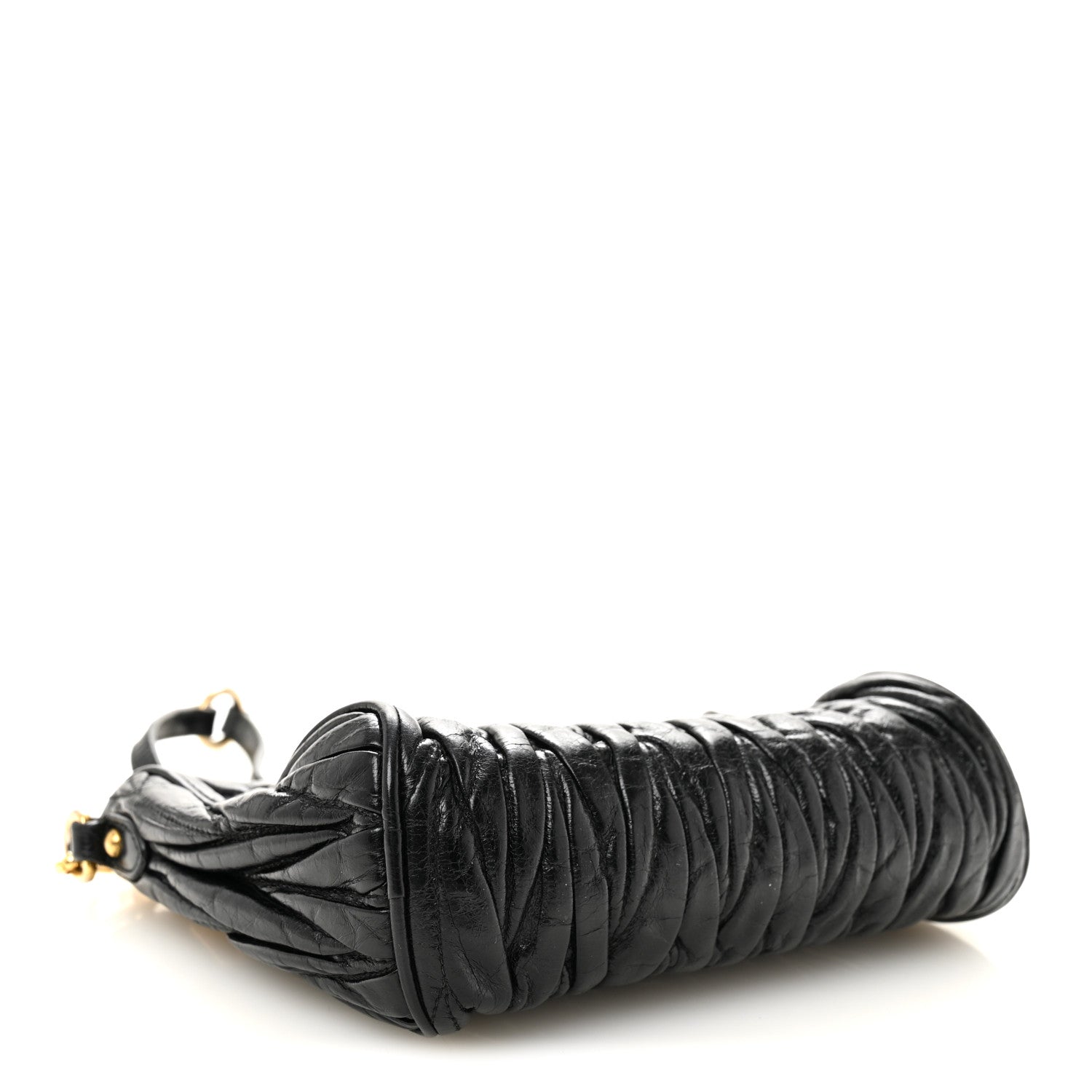 Miu Miu Nappa Matelasse Lux Shoulder Bag Black 1860977 – FASHIONPHILE