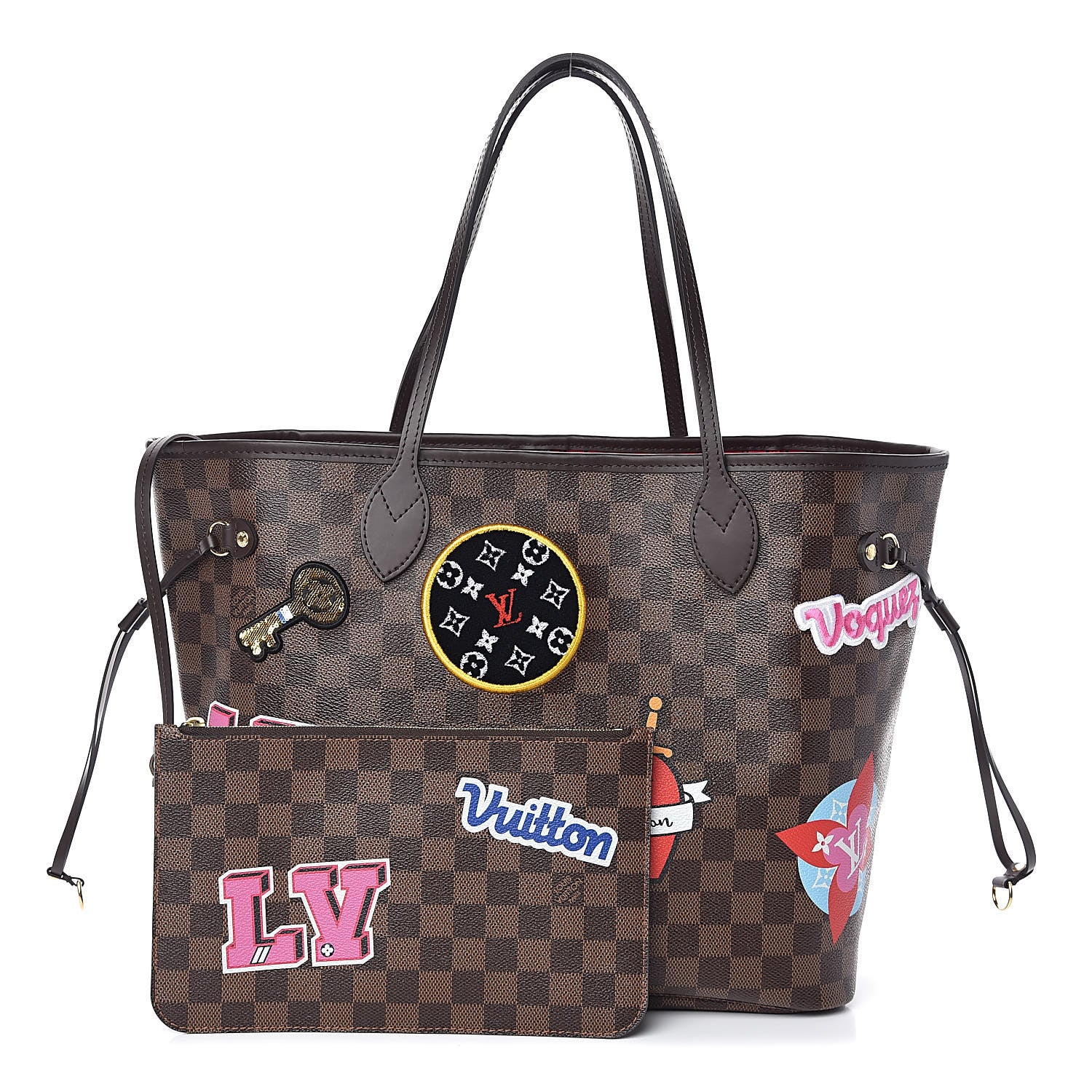 Louis Vuitton Damier Ebene Travel Stickers Neo Neverfull MM 1 of 11