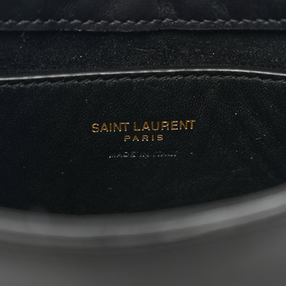 Saint Laurent Smooth Calfskin Le 5 A 7 Mini Hobo Black 5 of 9