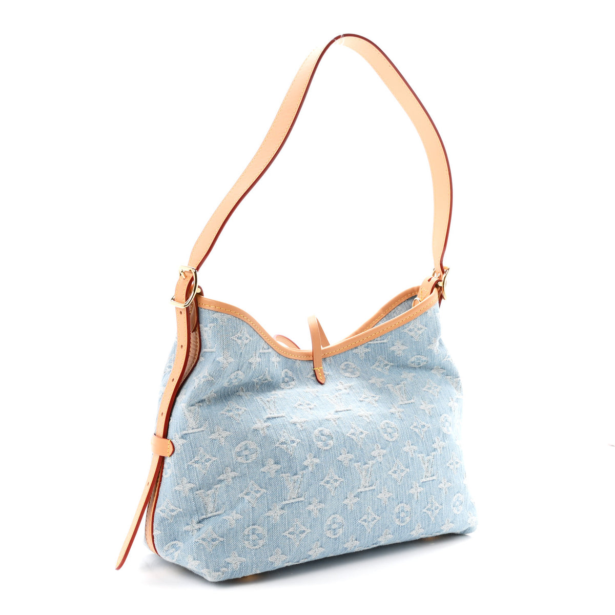 Monogram Denim CarryAll PM Sky Blue
