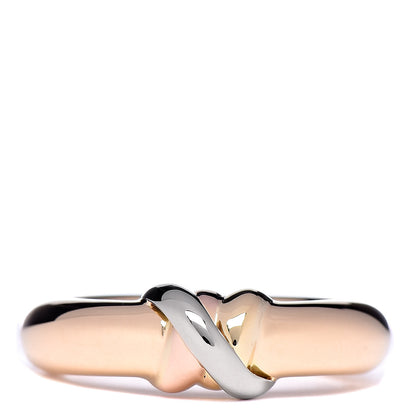 Cartier 18K Yellow White Pink Gold Trinity Band Ring 49 4.75 1 of 9