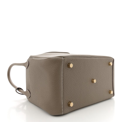 Hermes Taurillon Clemence Lindy 26 Etoupe 4 of 11