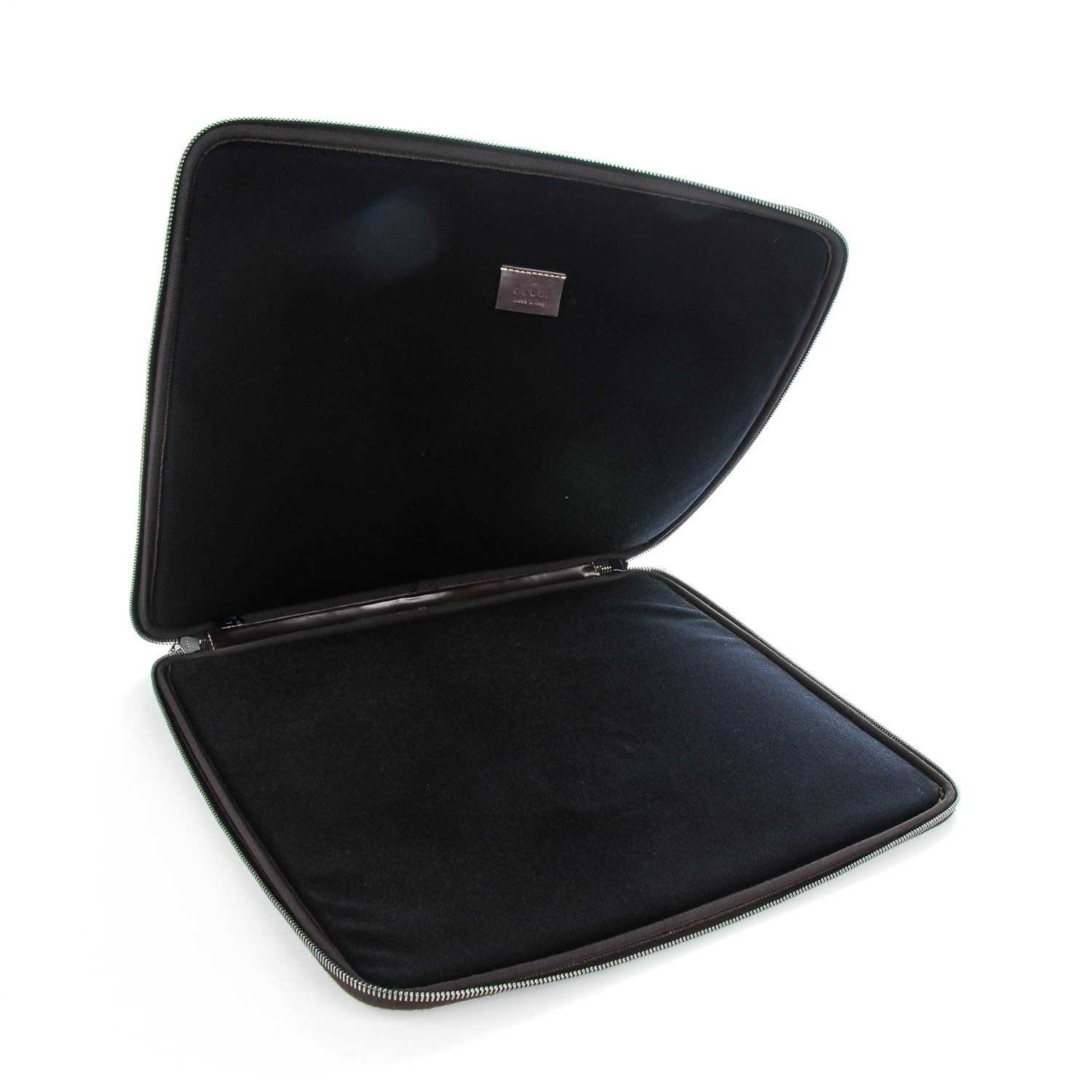 Gucci GG Plus Monogram Medium Interlocking G Laptop Case Dark Brown 6 of 8