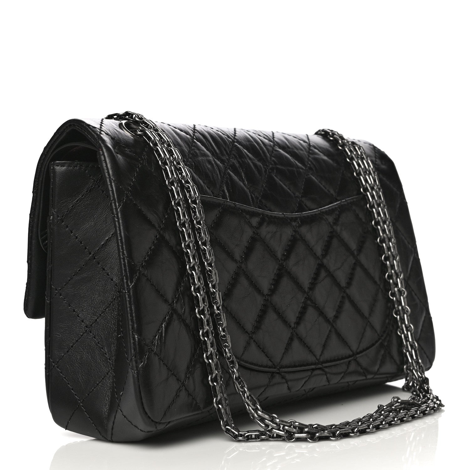 Chanel Aged Calfskin Quilted 2.55 Reissue 226 Flap Black 3 of 10