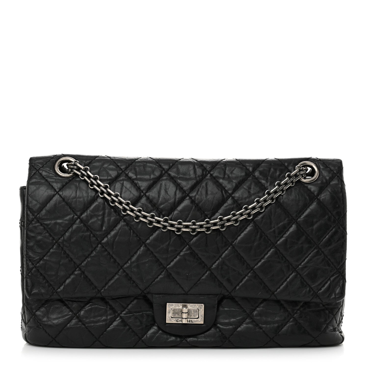 Chanel Aged Calfskin Quilted 2.55 Reissue 226 Flap Black 1 of 16