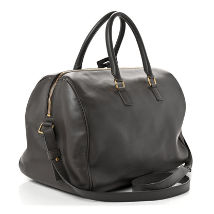 Saint Laurent Calfskin Classic Duffle 12 Earth 3 of 10
