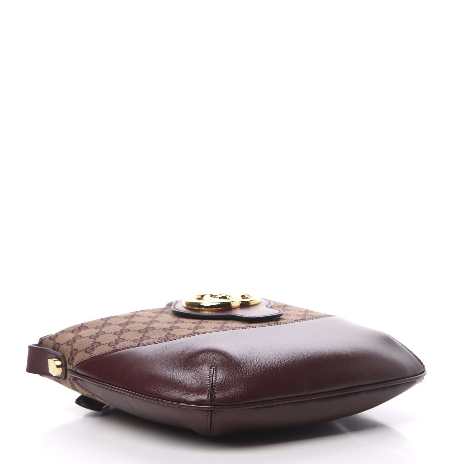 Gucci GG Monogram Calfskin Medium Arli Shoulder Bag Sahara Rubino Chardonnay 4 of 11