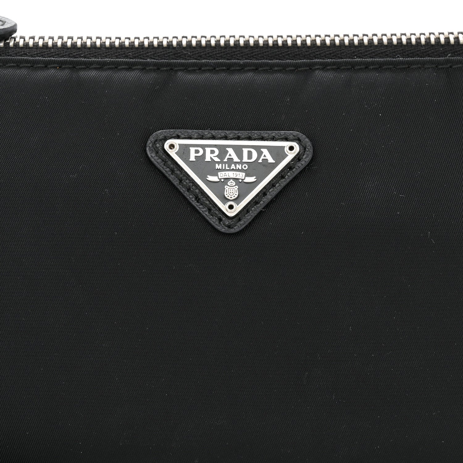 Prada Nylon Saffiano Mini Re-Edition 2005 Bag Black 9 of 12