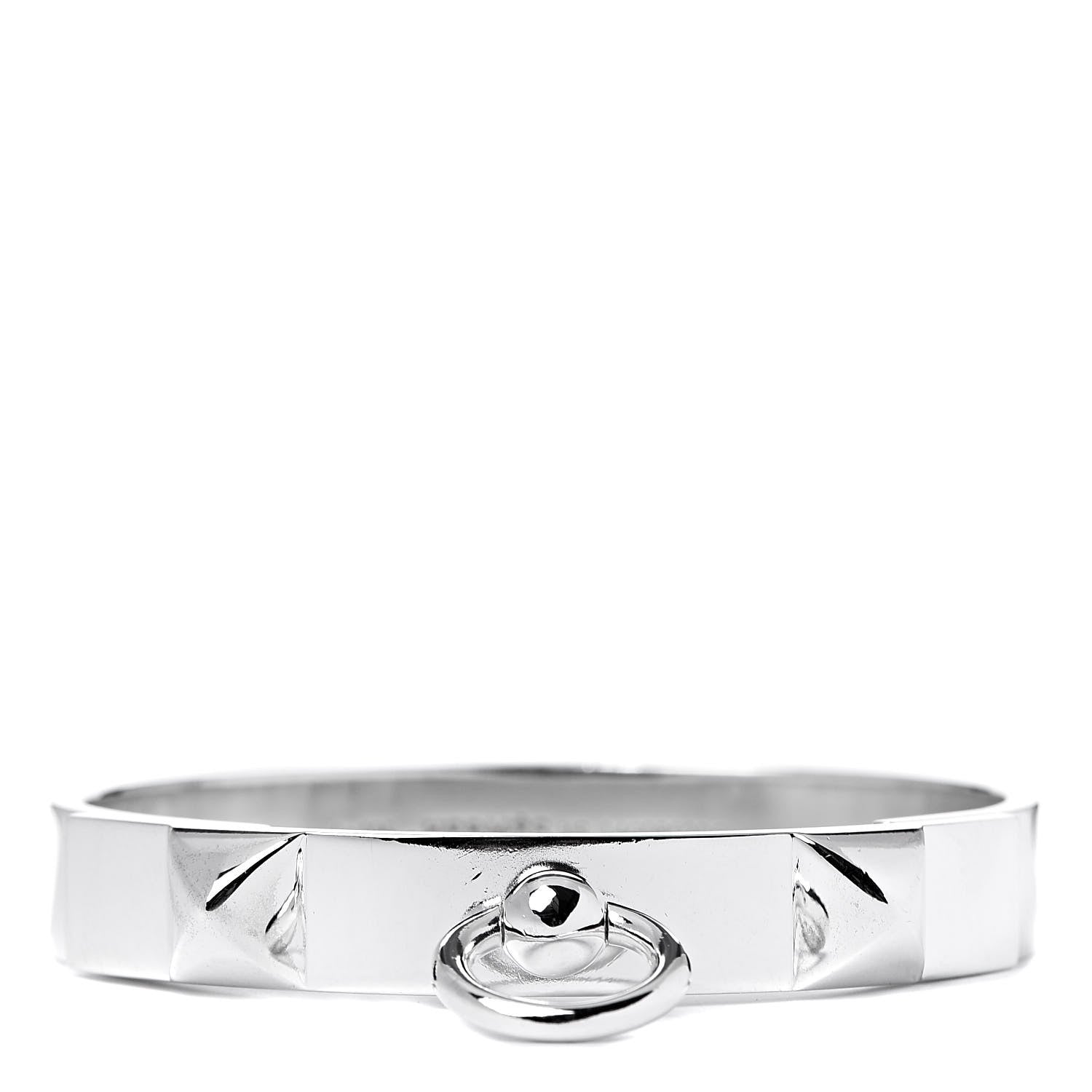 Hermes Sterling Silver PM Collier De Chien Bracelet XS 1 of 4