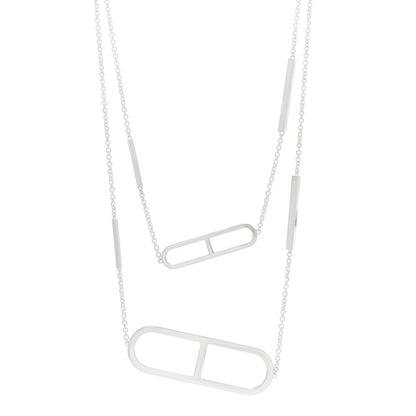 Hermes Sterling Silver Ever Chaine d'Ancre Long Necklace 120 1 of 4
