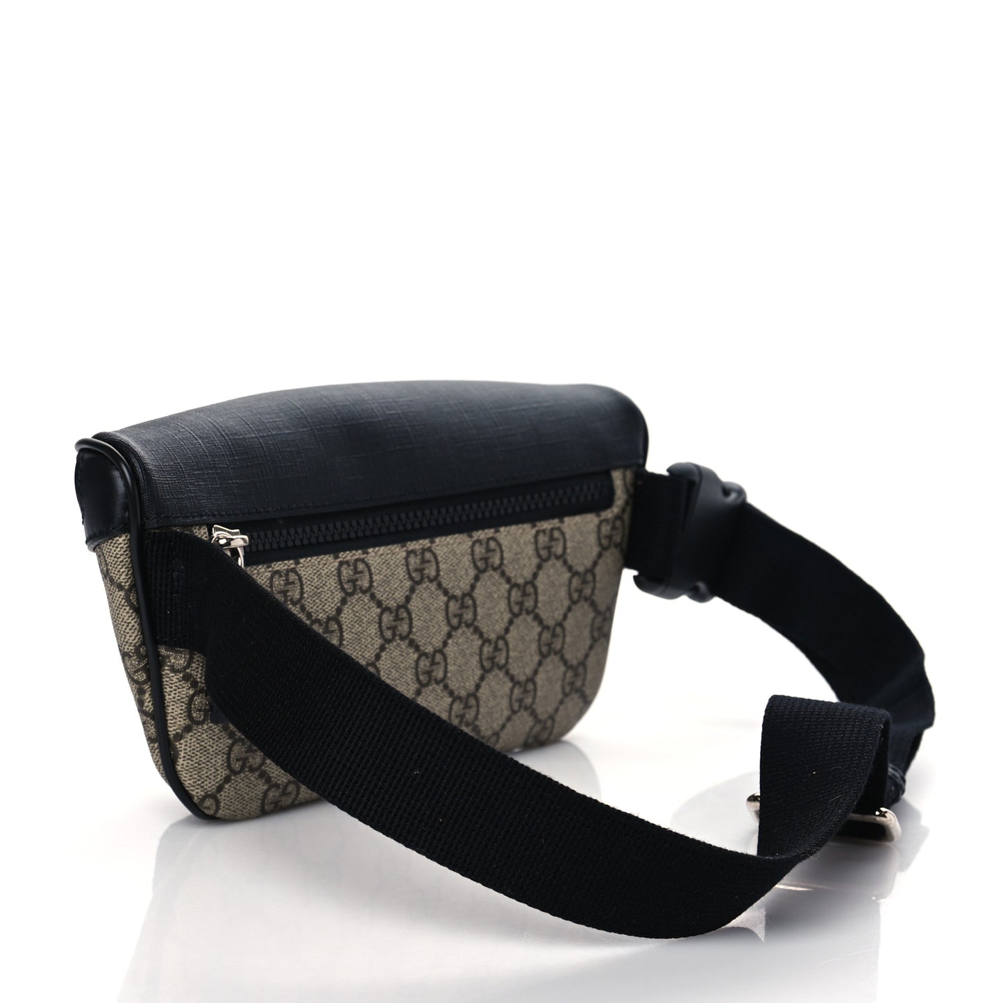 GG Supreme Monogram Belt Bag Black