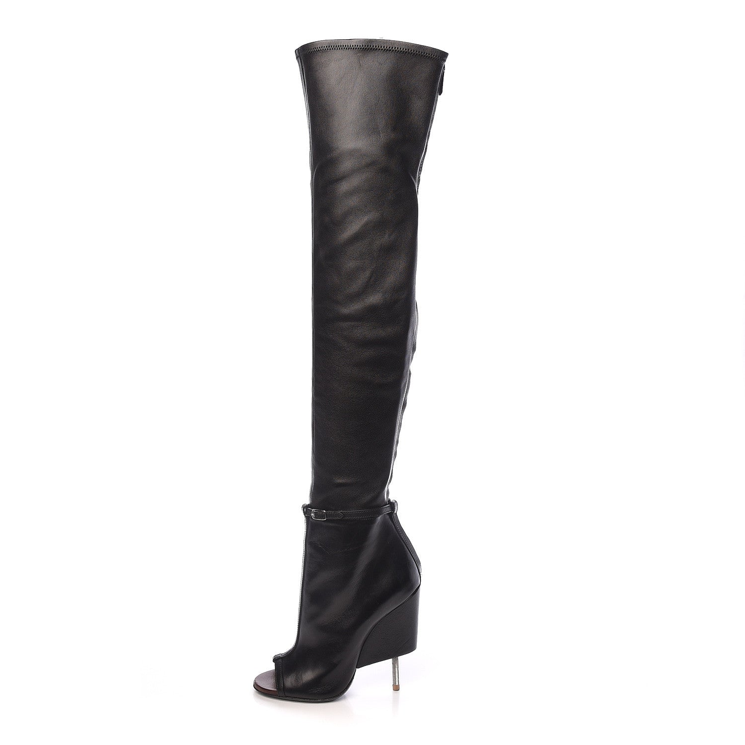 Givenchy Calfskin Narlia Over The Knee Boots 38 Black 1 of 10