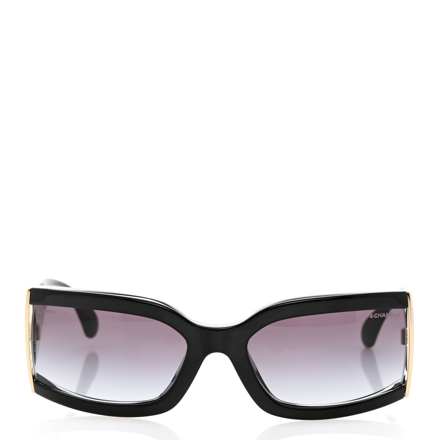 Acetate Rectangle Sunglasses 71546 Black
