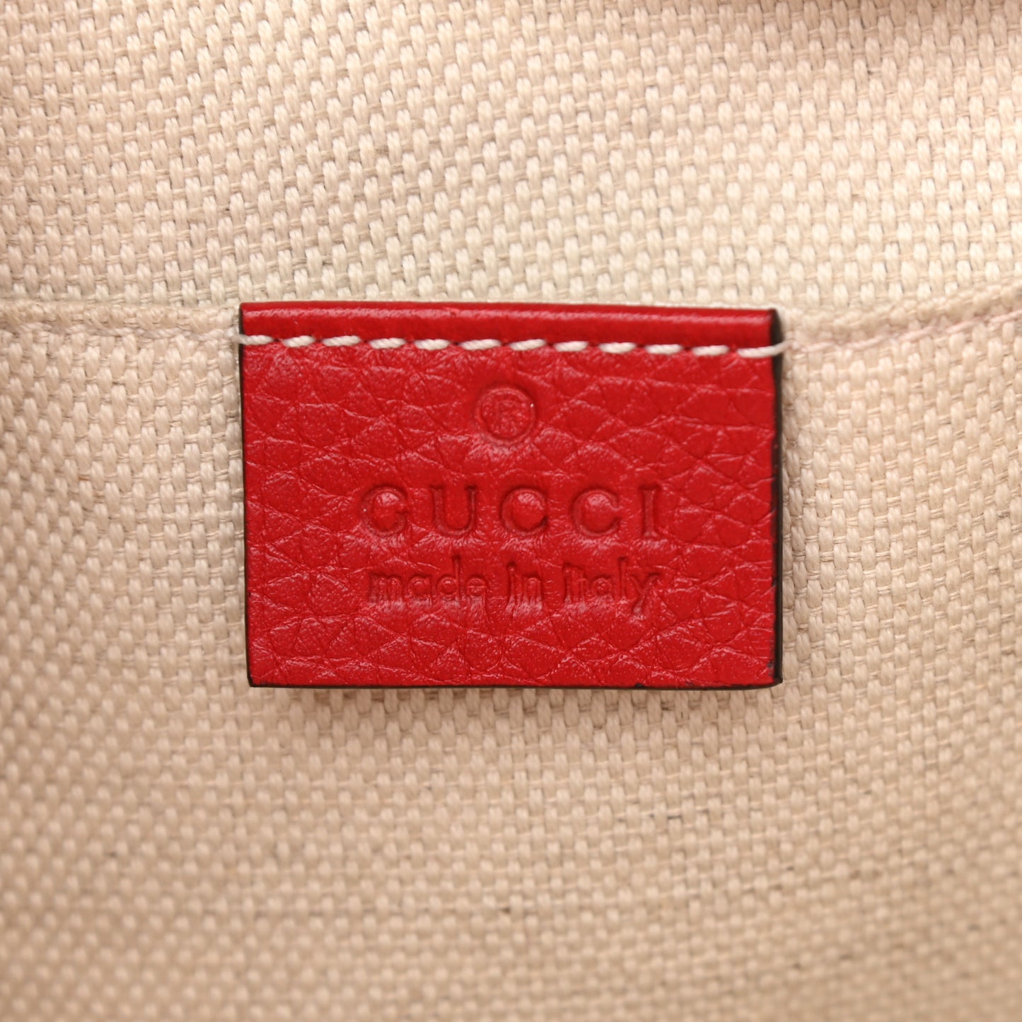 Pebbled Calfskin Small Soho Disco Bag Tabasco Red