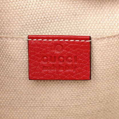 Gucci Pebbled Calfskin Small Soho Disco Bag Tabasco Red 6 of 13