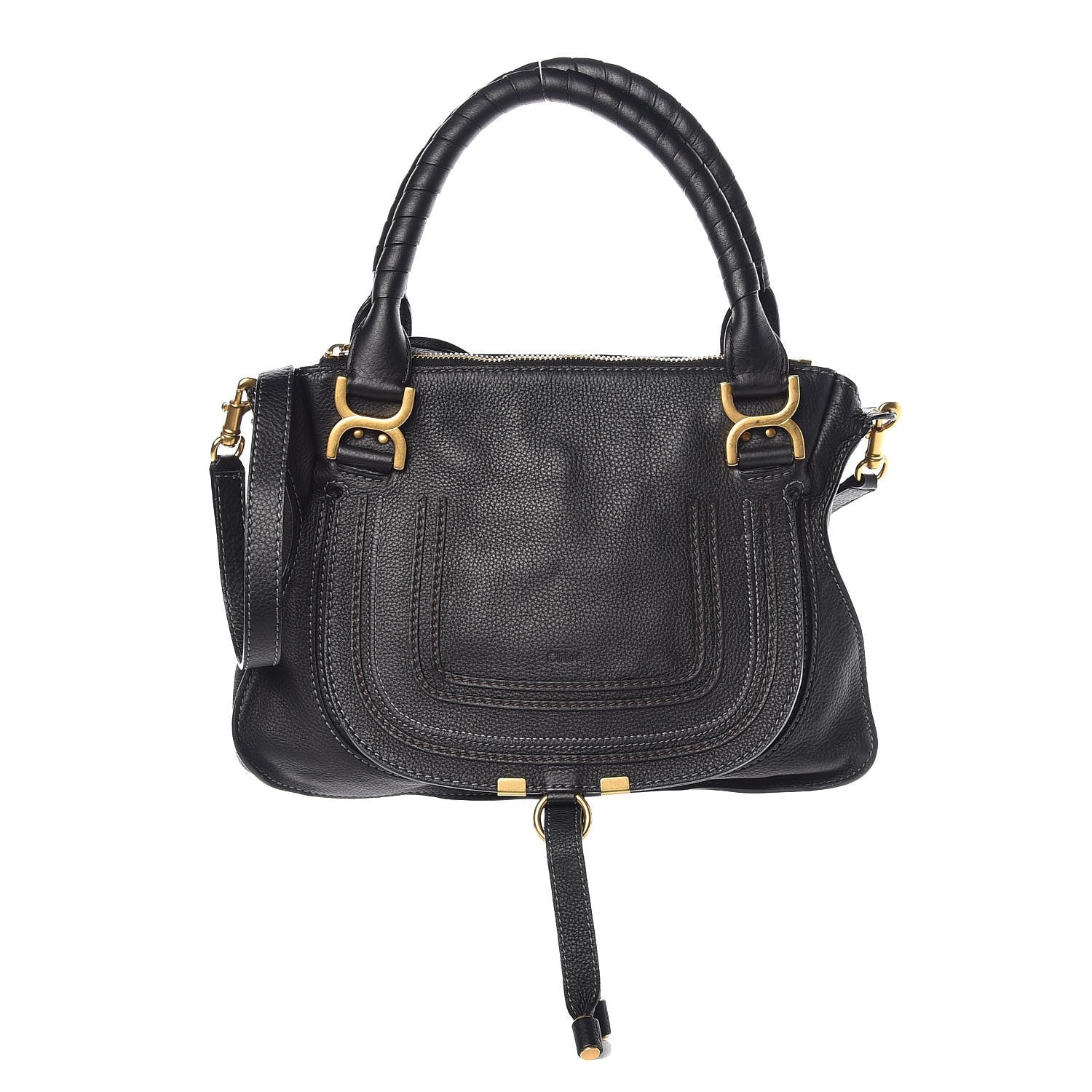 Chloe Calfskin Medium Marcie Satchel Black 1 of 8
