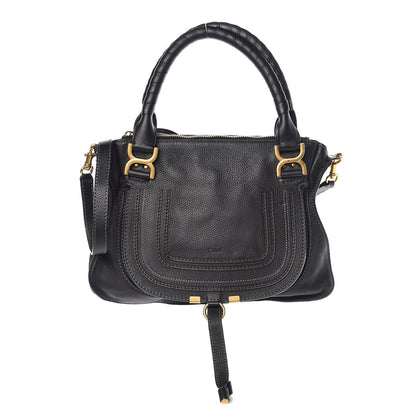 Chloe Calfskin Medium Marcie Satchel Black 1 of 8