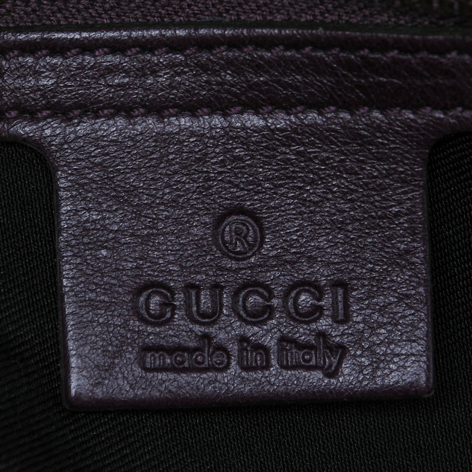 Gucci Calfskin Studded Pelham Tote Purple 6 of 6
