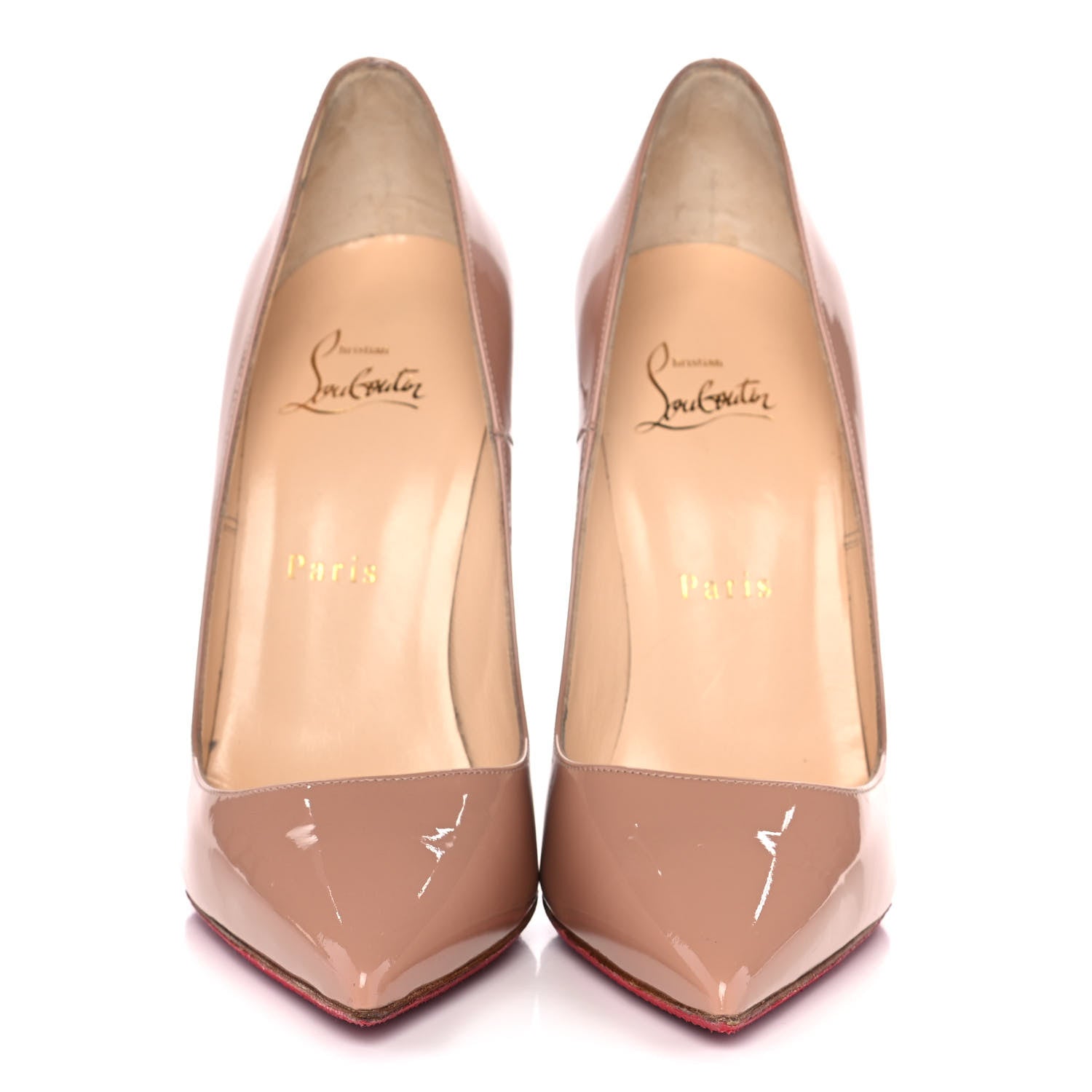 Christian Louboutin Patent So Kate 120 Pumps 38 Nude 2 of 13