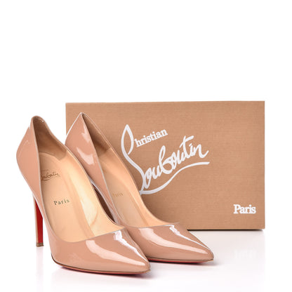 Christian Louboutin Patent Pigalle 100 Pumps 42 Nude 17 of 17