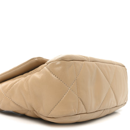 Chanel Lambskin Quilted Medium Chanel 19 Flap Dark Beige 9 of 11