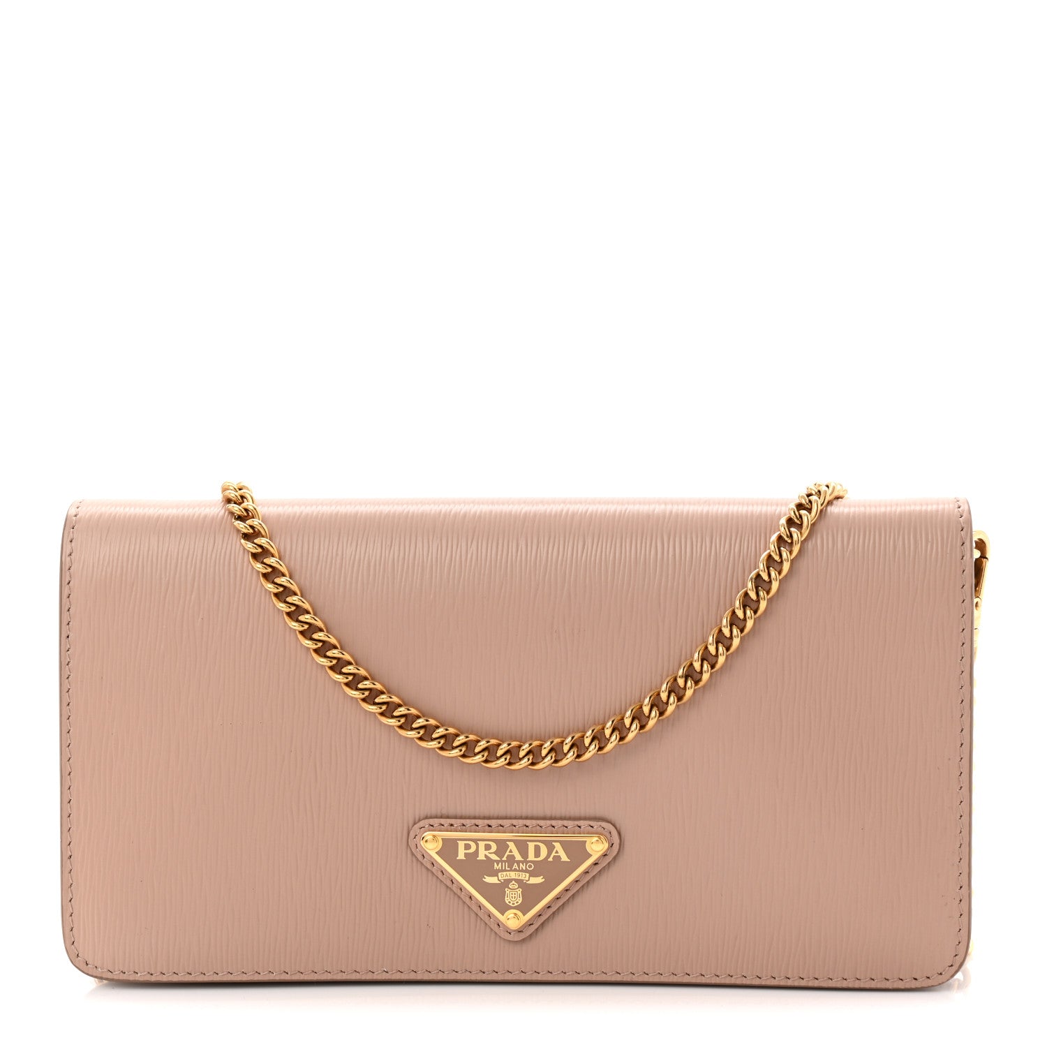 Prada Vitello Move Triangle Logo Miniborse Cipria 1 of 10