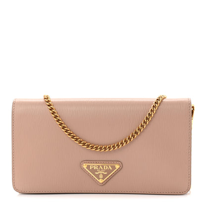 Prada Vitello Move Triangle Logo Miniborse Cipria 1 of 10